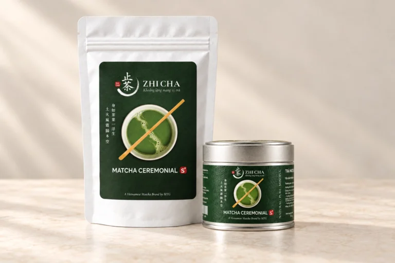 Túi và hộp inox Trà Matcha Ceremonial S Plus